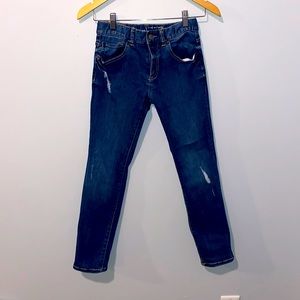 Used boys Gap blue skinny jeans. Only worn once since purchase.